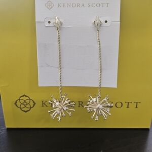 Kendra Scott Gold Starburst Drop Earrings